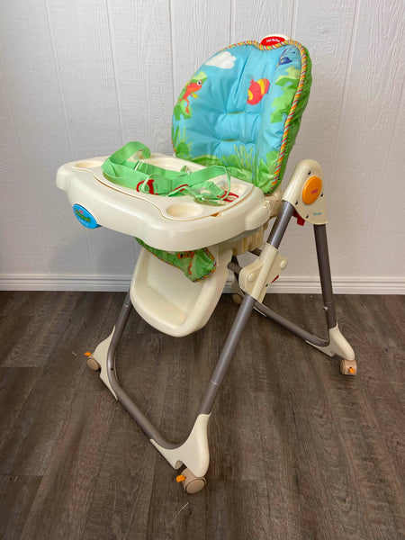 Fisher Price Rainforest High Chair Vintage Y2K Fisher Price Rainforest Baby Highchair High Chair Rare