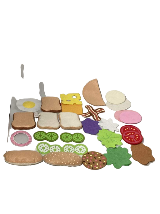 secondhand Melissa & Doug Felt Play Food Sandwich Set