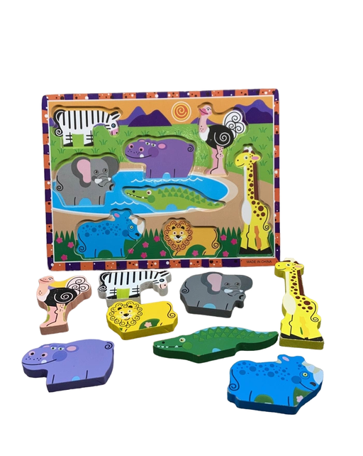 used Melissa & Doug Chunky Safari Puzzle