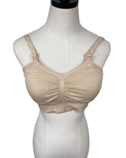 used Kindred Bravely Sublime Hands-Free Pumping & Nursing Bra, Pink Heather, Busty, Large