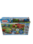 secondhand Fisher Price Thomas & Friends Talking Thomas & Percy Train Set