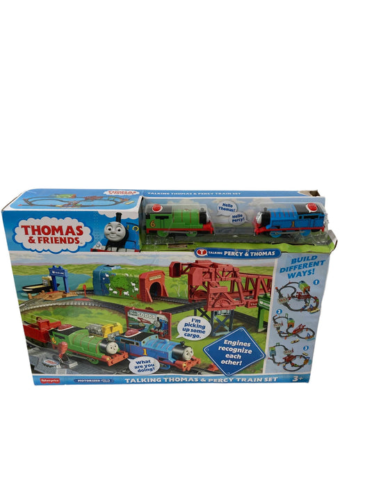 secondhand Fisher Price Thomas & Friends Talking Thomas & Percy Train Set