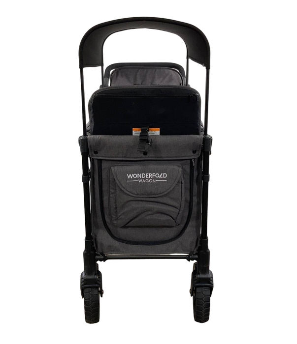 secondhand Wonderfold W2 Luxe Multifunctional Double Stroller Wagon, 2021, Charcoal Gray