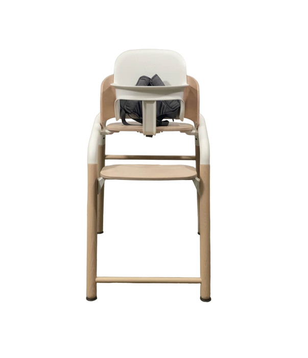 secondhand Bugaboo Giraffe High Chair Complete, Neutral Wood And White