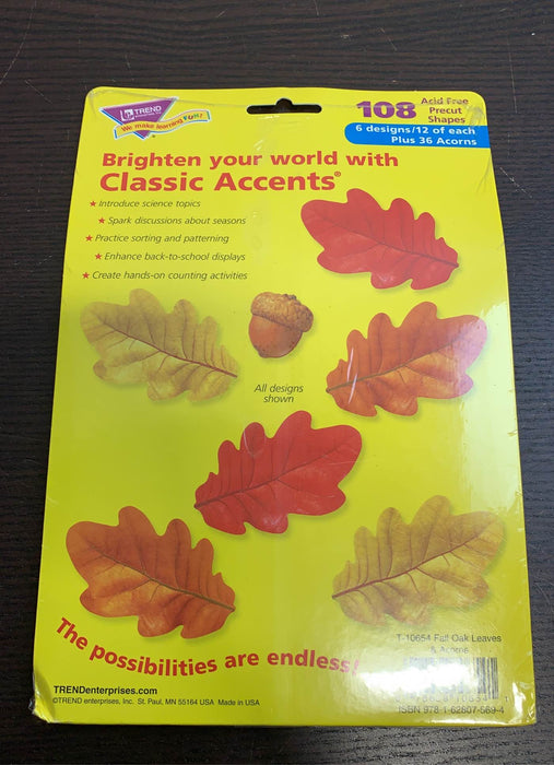 secondhand Trend Enterprises Classic Accents Variety Pack, Fall Oak Leaves & Acorns