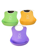 Shop BabyBjorn Bib Set, 3 Pack, Purple/Green/Yellow at GoodBuy Gear