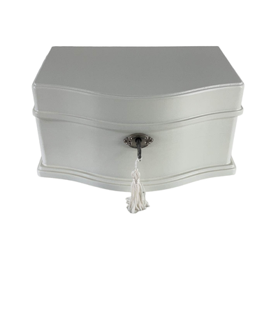 Pottery Barn 2024 White Abigail Jewelry Box Collection Large Medium