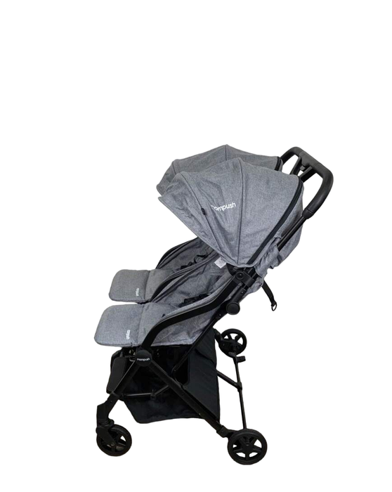 secondhand Mompush Lithe Double Stroller, 2022, Grey