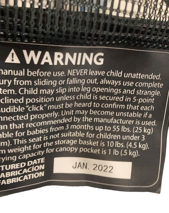 secondhand UPPAbaby G-LUXE Stroller, 2022, Jake (Black)