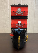 secondhand Fisher Price Imaginext Black & Red Pirate Ship