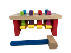 used Melissa & Doug Deluxe Pounding Bench Wooden Toy