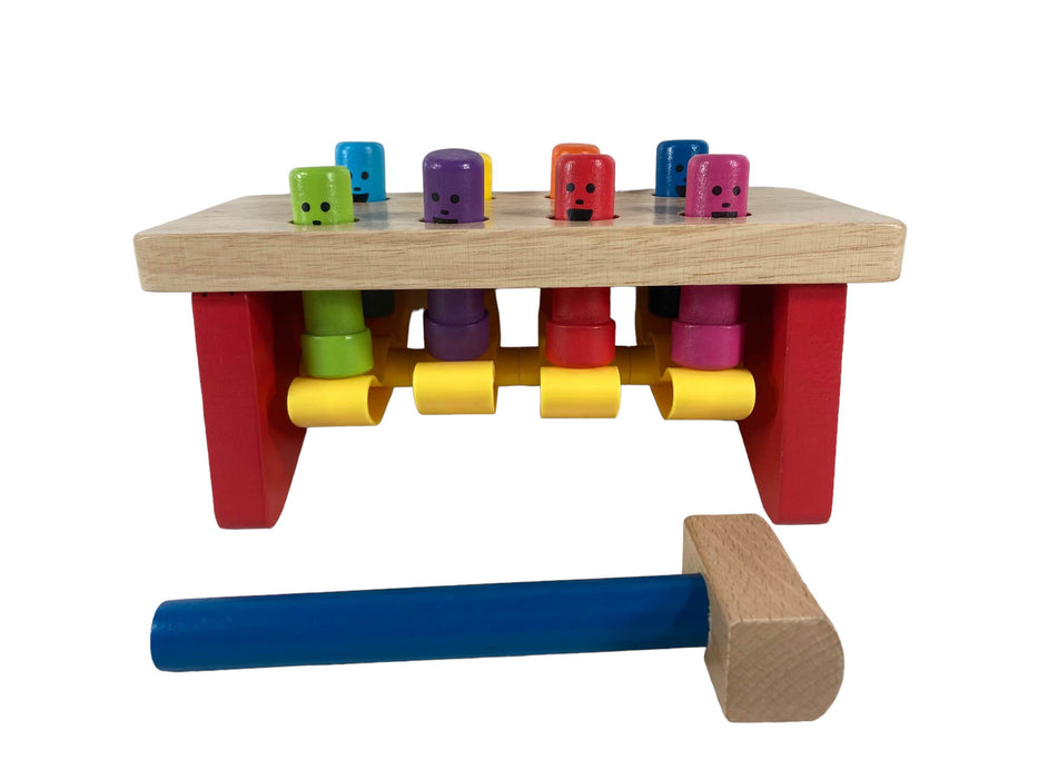 used Melissa & Doug Deluxe Pounding Bench Wooden Toy