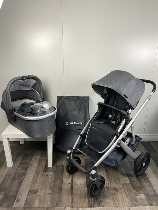 secondhand UPPAbaby VISTA V2 Stroller, 2019, Jordan (Charcoal Melange)