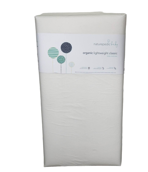 used Naturepedic Organic Lightweight Classic Crib 2-Stage Natural Mattress