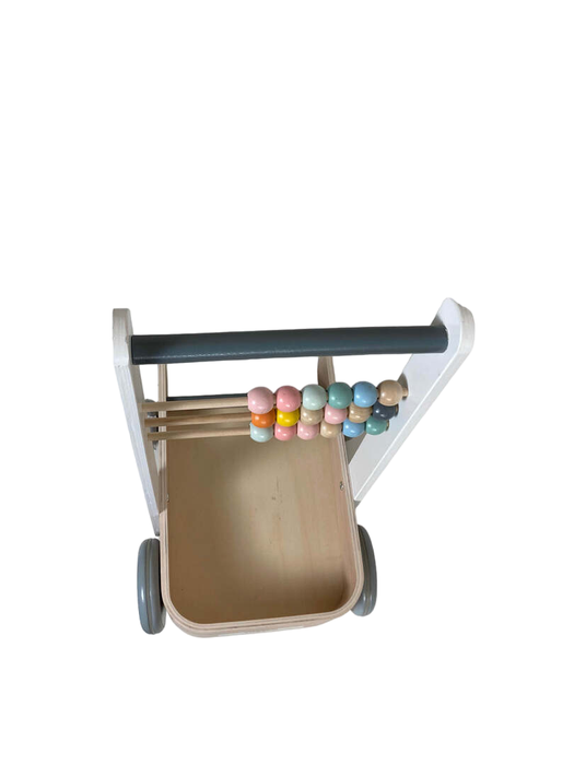 secondhand Janod Sweet Cocoon Cart With ABC Blocks
