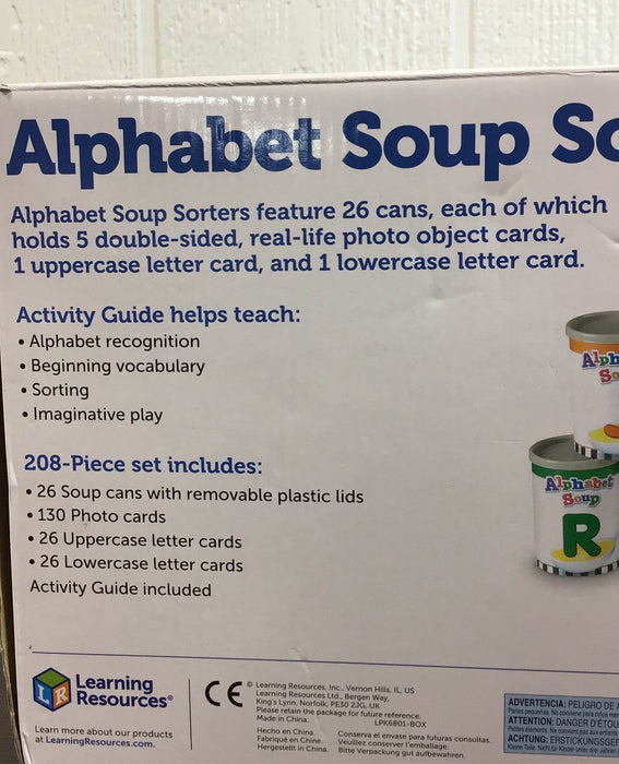 used Learning Resources Alphabet Soup Sorter