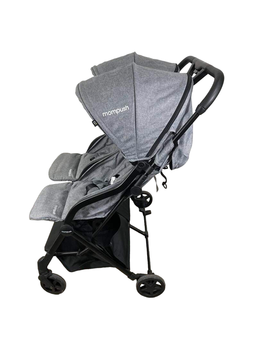 Shop Mompush Lithe Double Stroller, 2022, Grey at GoodBuy Gear