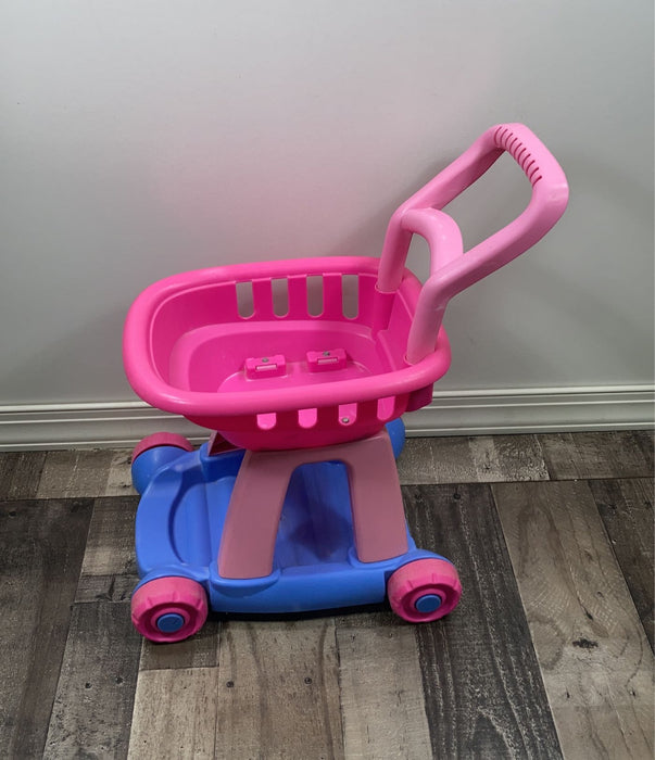 secondhand Fisher Price Shopping Cart, Pink