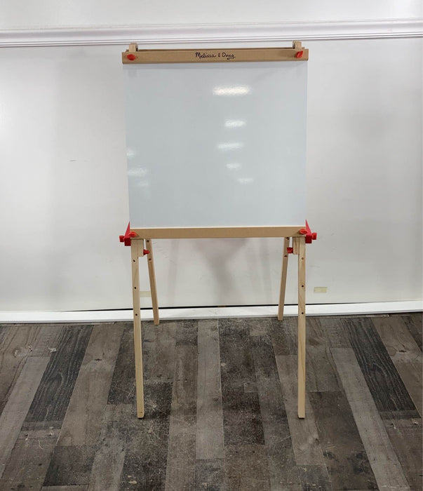 used Melissa & Doug Deluxe Standing Wooden Art Easel