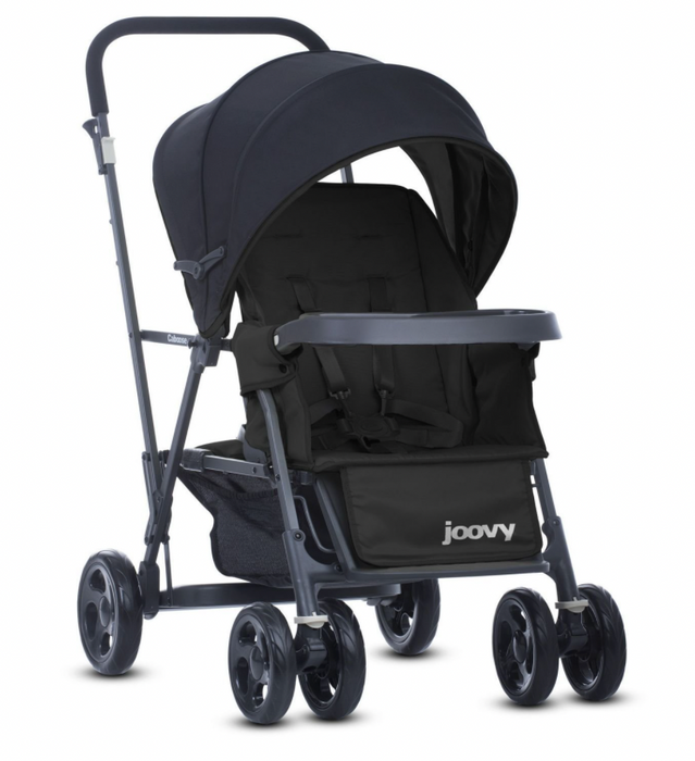 used Joovy Caboose Graphite Stand-On Tandem Stroller, Black, 2016