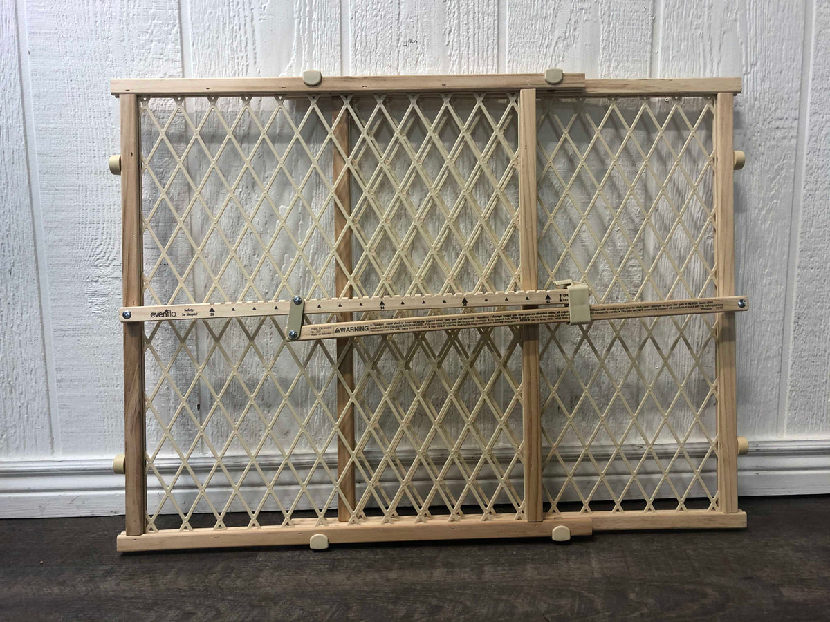 evenflo position and lock Evenflo Position & Lock Adjustable Wood Baby Gate, Natural Wood