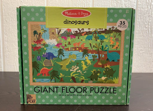 used Melissa & Doug Floor Puzzle, Dinosaurs