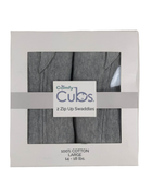 used Comfy Cubs Easy Zipper Swaddles 2pack, Large Grey