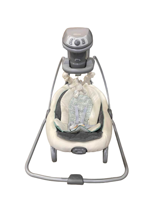 used Graco Duet Soothe Swing & Rocker, Winslet HIDDEN SELLER MAILING ADAPTER