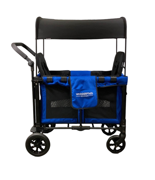 secondhand Wonderfold W2 Original Multifunctional Double Stroller Wagon, 2022, Blue