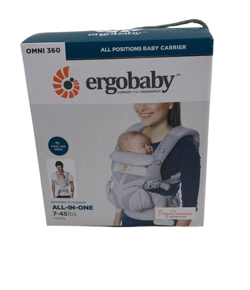 used Ergobaby 360 All Positions Cool Air Mesh Baby Carrier, Pearl Grey