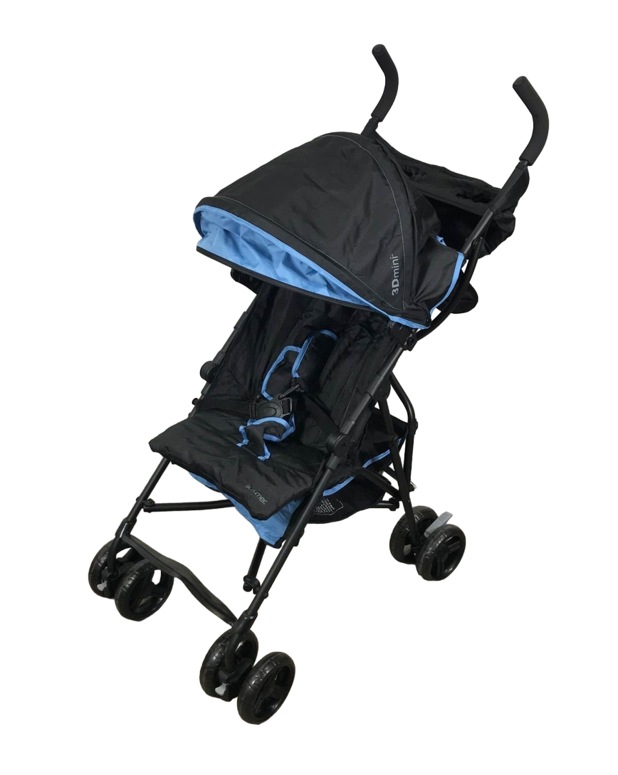 Summer Infant 3D Mini Stroller, Blue/Black, 2023