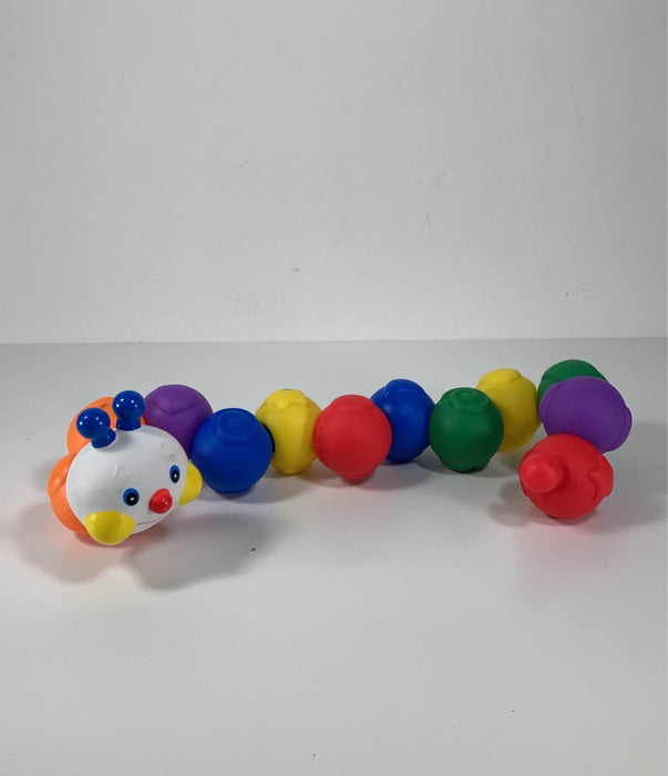 secondhand Melissa & Doug K's Kids Build an Inchworm Snap-Together Soft Block Set for Baby