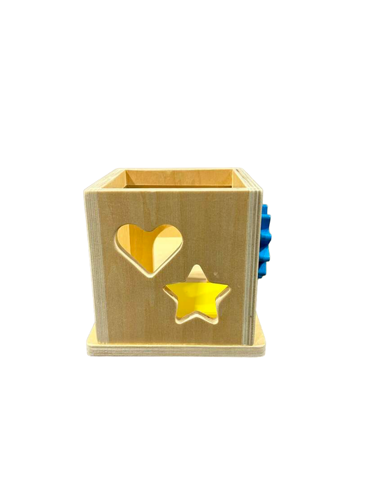 used Justwood 8-in-1 Montessori Wooden Cube