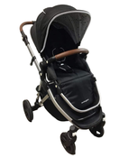 used Mockingbird Single Stroller, Black, 2022, Watercolor Drops, Silver With Penny Leather