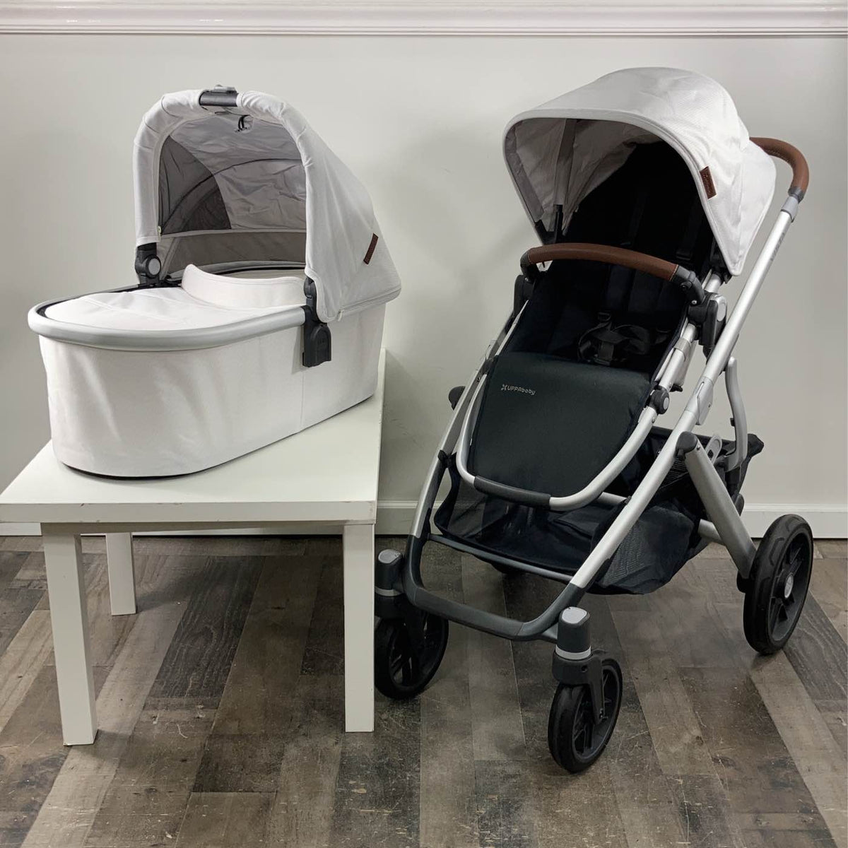 bryce white marl uppababy UPPAbaby VISTA V2 Stroller, 2021, Bryce (White Marl)