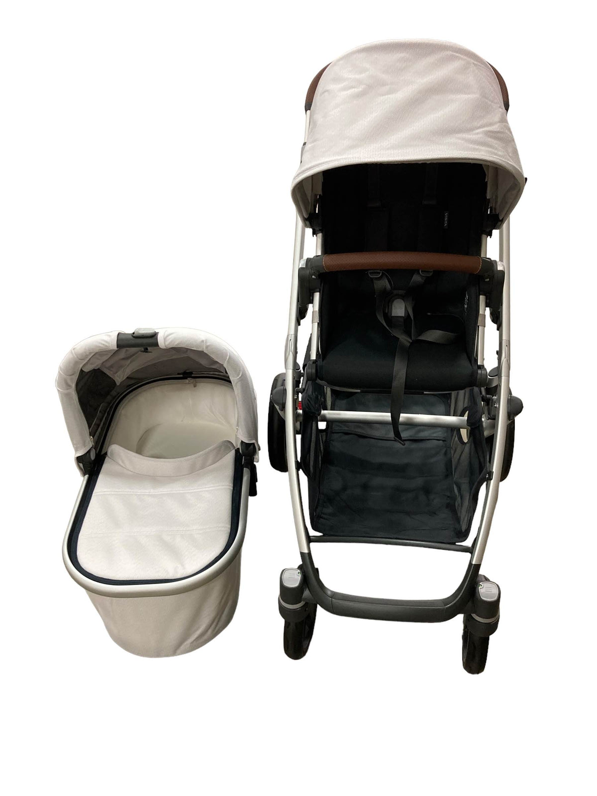 uppababy vista v2 white UPPAbaby VISTA V2 Stroller, 2022, Bryce (White Marl)