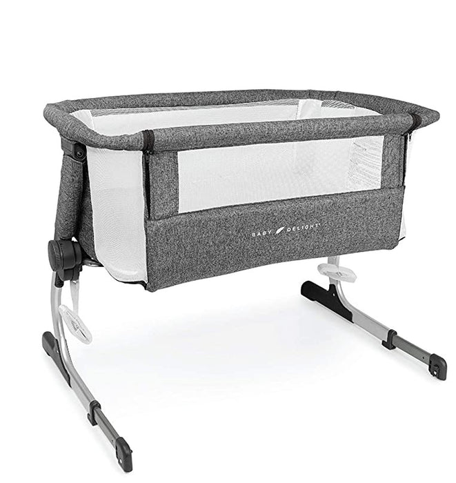 Baby Delight Beside Me Dreamer Bassinet & Bedside Sleeper, Charcoal Tweed