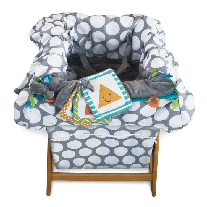 Shop Boppy Preferred Shopping Cart And High Chair Cover, Jumbo Dot at GoodBuy Gear