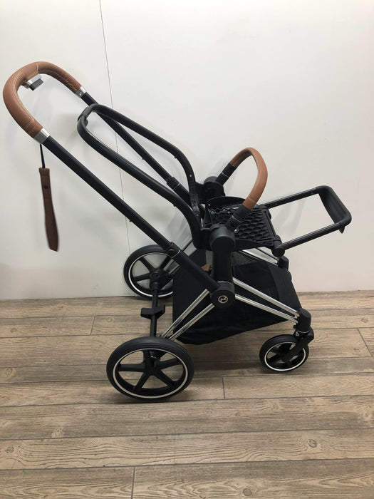 used Cybex Priam Stroller Frame With Waterproof Cover And Car seat Adapters