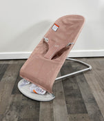 used BabyBjorn Bouncer Bliss, Light Gray Frame, Dusty Pink Mesh