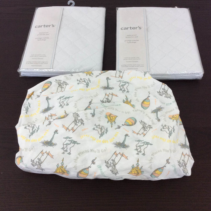 used BUNDLE Fitted Crib Sheets