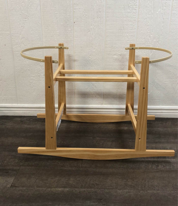 secondhand Design Dua Natural Bilia Bassinet With Rocking Stand