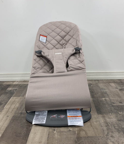 used BabyBjorn Bouncer Bliss, Sand Gray, Cotton