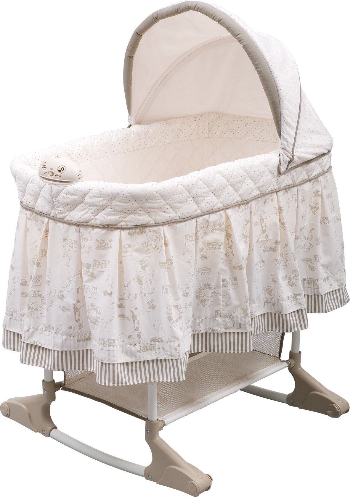 Delta Children Rocking Bassinet, Playtime Jungle — GoodBuy Gear