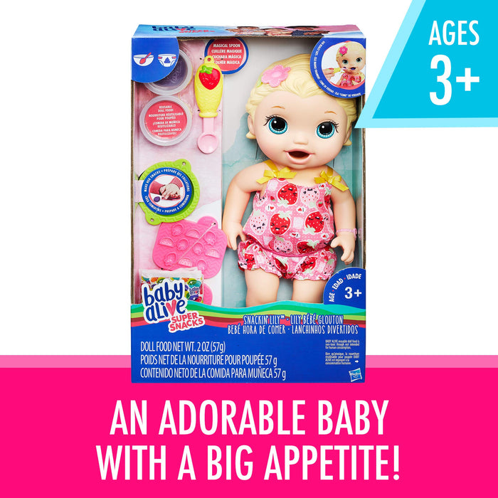 used Baby Alive Super Snacks Snackin’ Lily