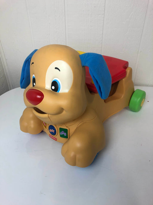 used Fisher Price Laugh And Learn Stride-To-Ride Puppy