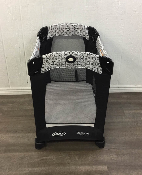 secondhand Graco Travel Lite Crib, With Stages