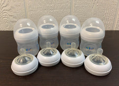 used Philips Avent Natural Baby Bottles, 4oz, 4-Pack, Clear