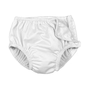 used iPlay Reusable Swim Diaper, 6 Months, White Zinnia