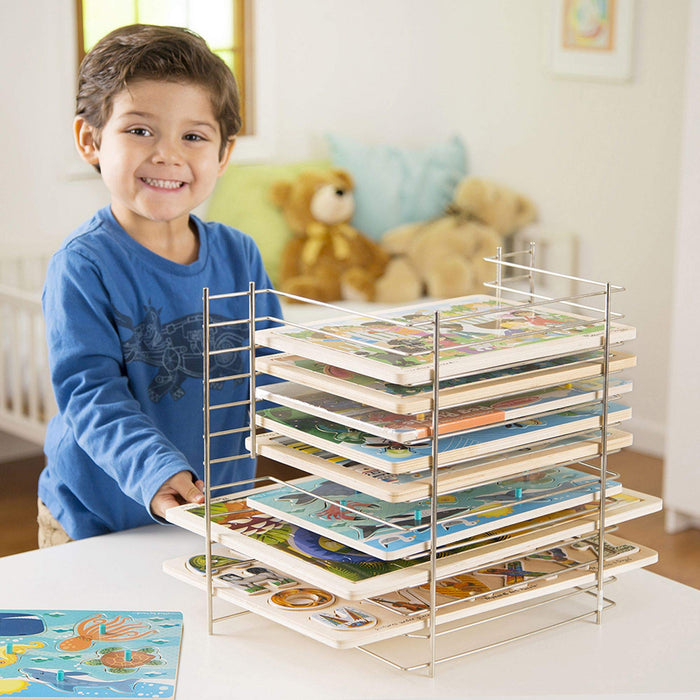 Shop Melissa & Doug Deluxe Wire Puzzle Storage Rack at GoodBuy Gear